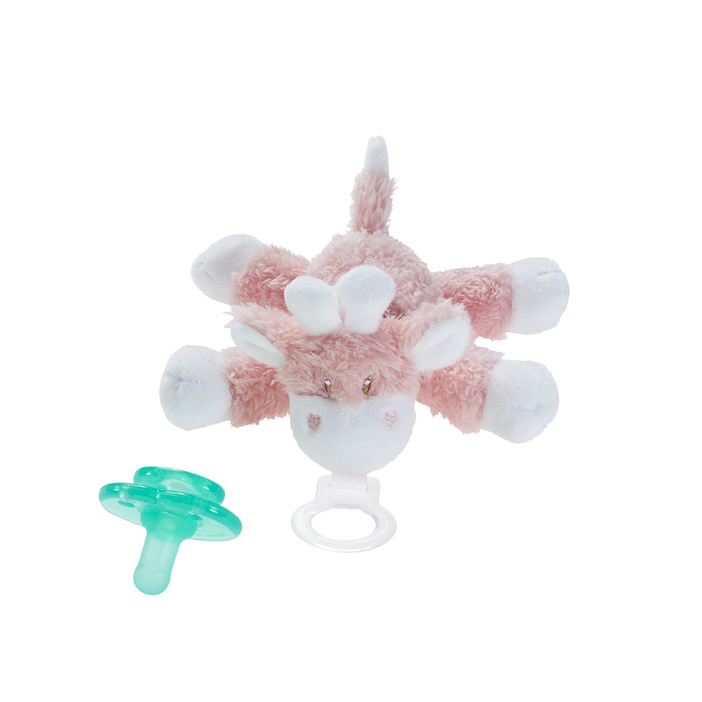 Nookums Paci-Plushies Buddies - Alligator Pacifier Holder - Adapts to Name Brand Pacifiers, Suitable for All Ages, Plush Toy Includes Detachable Pacifier