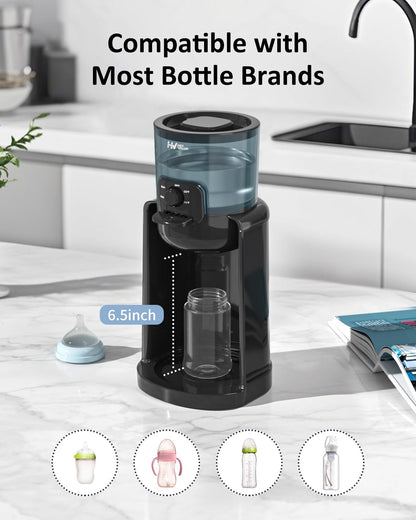 Water Warmer, HEYVALUE Baby Bottle Warmer, Formula Maker with Night Light, 4 Temperature Control & 72H Keep Warm, Detachable Tank, Instantly Dispenses Warm Water, Feed Baby More Easier and Healthier