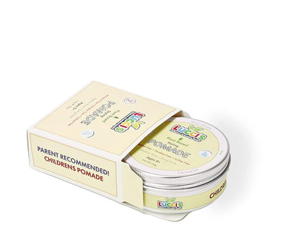 LUCCI’S CHILDRENS GROOMING SUPPLY Baby Hair Gel – 5oz Plant-Based Styling Hair Pomade for Infants – No Parabens or Sulphates – Medium Shine and Strong Hold Hair Paste for Kids