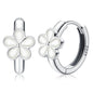 MILACOLATO 925 Sterling Silver Small Hoop Earrings Toddler 18K Gold Plated Huggie Hoop Earrings Daisy Flower Hoop Earrings for Women Hypoallergenic Earrings for Sensitive Ears