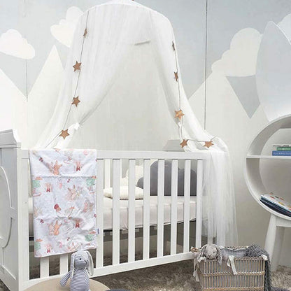 Bed Canopy for Girls - Princess Bed Canopy Mosquito Net Nursery Play Room Decor Dome Premium Yarn Netting Curtains Baby Game Dream Castle, Pink