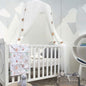 Bed Canopy for Girls - Princess Bed Canopy Mosquito Net Nursery Play Room Decor Dome Premium Yarn Netting Curtains Baby Game Dream Castle, Pink