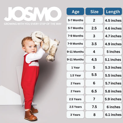 Josmo Baby Walking Shoes Wide Walker Boots - Babies First Steps Walk Training Shoes Unisex (Infant - Toddler)