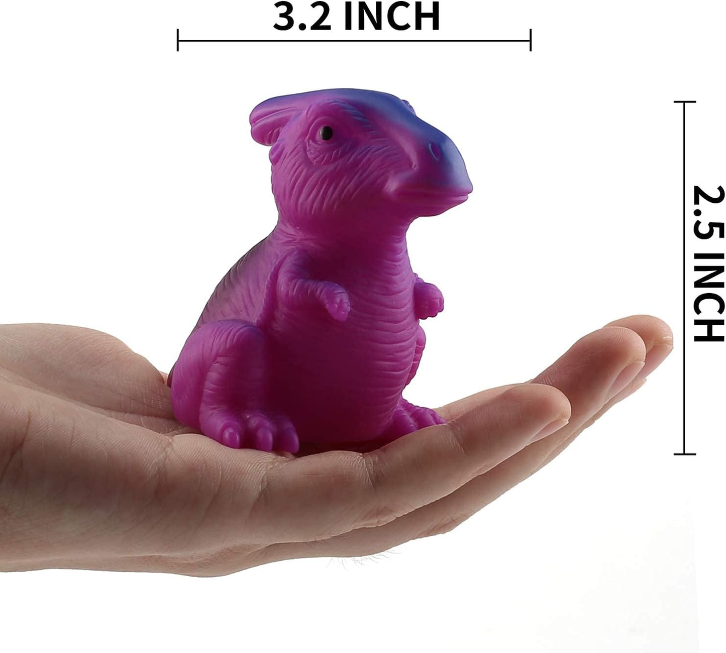 6 Packs Light-Up Floating Dinosaur Bath Toys Set, for Baby Toddler Nephew in Birthday Christmas Easter , Great Water Bathtub Shower Pool Bath Toy for Children Preschool