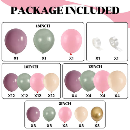 Pink White Balloon Arch Kit, Double Stuffed Pastel Pink Ivory White Balloon Garland, Baby Pink Cream White Balloons with 3pcs 18Inch Clear Balloons for Girls Birthday Baby Shower Party Decorations