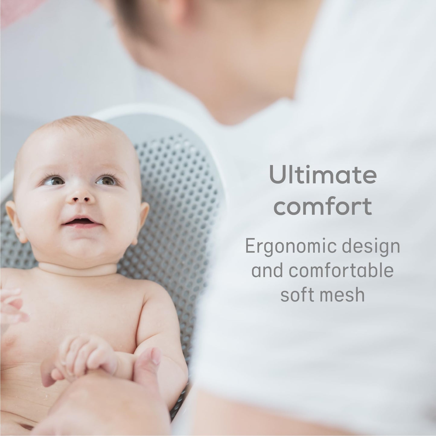 Angelcare Baby Bath Support (Pink) | Ideal for Babies Less than 6 Months Old