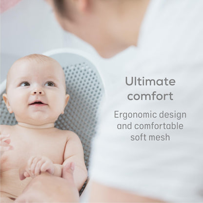 Angelcare Baby Bath Support (Pink) | Ideal for Babies Less than 6 Months Old