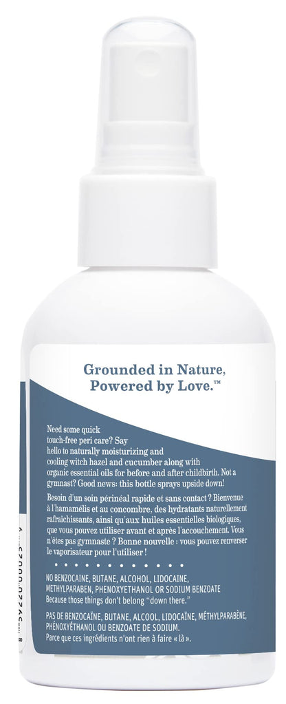 Earth Mama Herbal Perineal Spray | Safe for Pregnancy and Postpartum Recovery, Witch Hazel Natural Cooling Spray For After Birth Feminine Care Essentials, No Benzocaine or Butane, 4-Fluid Ounce