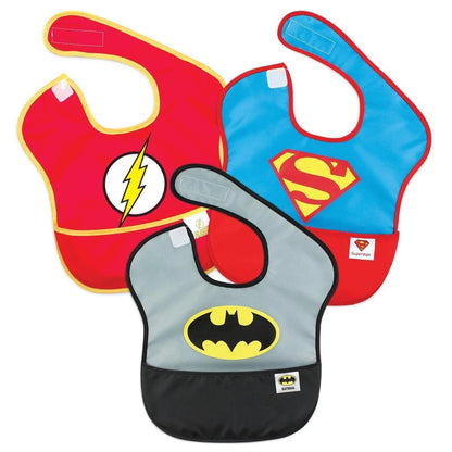 Bumkins Disney Bibs for Girl or Boy, SuperBib Baby and Toddler 6-24 Months, Essential Must Have for Eating, Feeding, Baby Led Weaning, Mess Saving Waterproof Soft Fabric, 3-pk Pooh Bear and Friends