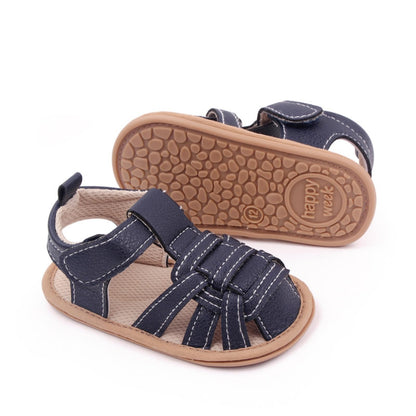Infant Boys Girls Sandals, Summer Baby Rubber Soles Non-Slip PU Leather Sandals, Newborn Toddler Prewalker First Walking Beach Outdoor Shoes,Infant Toddler Unisex Summer Shoes for babies