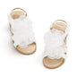 Felix & Flora Toddler Girls Sandals Soft Rubber Flats Summer Baby Flower Girl Shoes.
