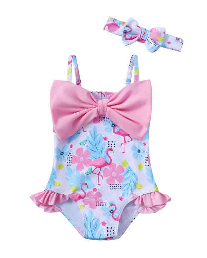 Mioglrie Toddler Baby Girl Swimsuit Infant Bathing Suits Summer Beach Swim Suit Newborn One Piece Swimwear for Girls