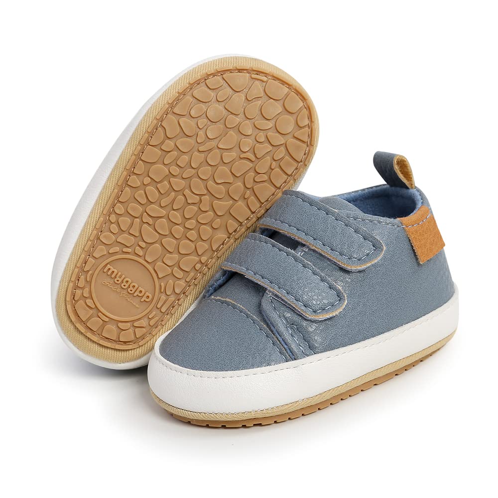 Baby Girls Boys Shoes Soft Anti-Slip Sole Newborn First Walkers High Top Canvas Denim Unisex Infant Sneaker