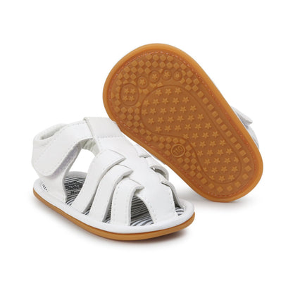 E-FAK Baby Boys Girls Summer Sandals Outdoor Beach Anti-Slip Rubber Soft Sole Newborn Toddler First Walker Shoes