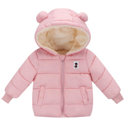 Newborn Baby Girls Fleece Outerwear Jacket Toddler Winter Coat Infant Clothes