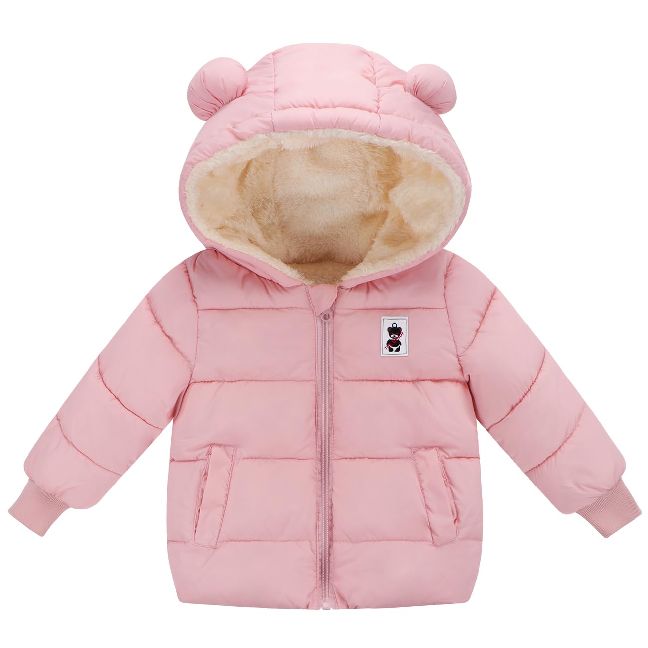 Newborn Baby Girls Fleece Outerwear Jacket Toddler Winter Coat Infant Clothes