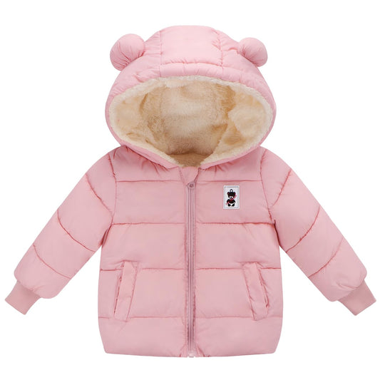 Newborn Baby Girls Fleece Outerwear Jacket Toddler Winter Coat Infant Clothes