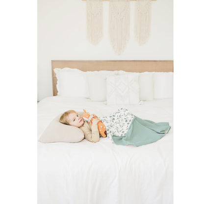 Konssy Muslin Baby Blankets for Girls Boys, 100% Cotton Crib Blanket for Infant Toddler, Super Soft and Lightweight Nursery Swaddling Wrap 40"x36" (Floral)
