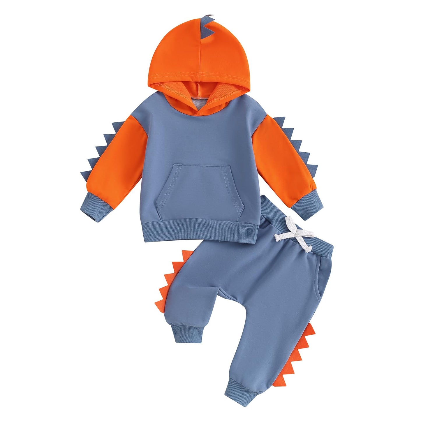 Infant Baby Boy Fall Winter Clothes Outfits Hooded Long Sweatshirt Pants Set Toddler Clothes 6 12 18 24 Months 2T