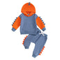 Infant Baby Boy Fall Winter Clothes Outfits Hooded Long Sweatshirt Pants Set Toddler Clothes 6 12 18 24 Months 2T