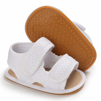 SOFMUO Baby Girls Boys Sparkly Bowknot Sandals Premium Soft Anti-Slip Rubber Sole Infant Summer Outdoor Shoes Toddler First Walkers