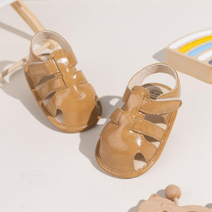 Meckior Baby Infant Boy Girl Sandals Newborn Non-Slip Soft Rubber Sole Sandals for Baby Boys Open-Toe Outdoor Casual Summer First Walkers Shoes