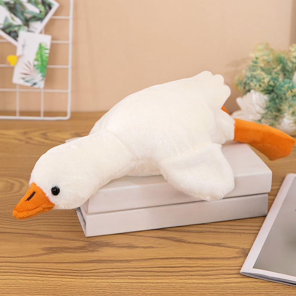 Giant White Goose Plush-75 Inch, Very Huge Body Fat Goose Stuffed Animal, 6 Foot Duck Plush Toys Hugging Pillow Gifts for Everyone (75 in)