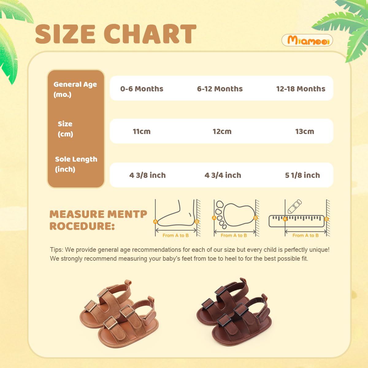 Miamooi Infant Baby Boys Girls Summer Beach Sandals Non Slip Soft Rubber Sole Toddler Outdoor Closed-Toe First Walker Shoes