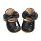 ohsofy Infant Baby Girls Mary Jane Flats Non-Slip Bowknot Princess Wedding Dress Shoes Toddler Crib Shoes