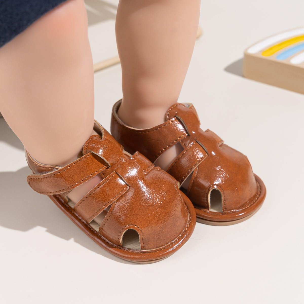 Miamooi Infant Baby Boys Girls Summer Beach Sandals Non Slip Soft Rubber Sole Toddler Outdoor Closed-Toe First Walker Shoes