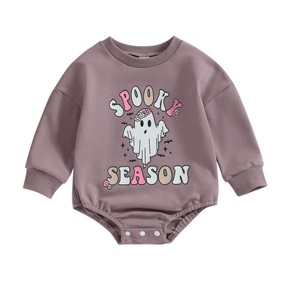 Easter Newborn Baby Girl Clothes Fuzzy Bunny Embroidery Romper Sweatshirt Bubble Jumpsuit Toddler Baby Girl Outfit