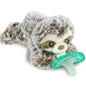 RaZbaby JollyPop Pacifier, Holder w/Detachable Baby Pacifier, Stuffed Animal RaZbuddy, All Ages 0M+, 100% Medical Grade USA Made Silicone, Machine Washable, Textured & Easy to Hold – Dragon