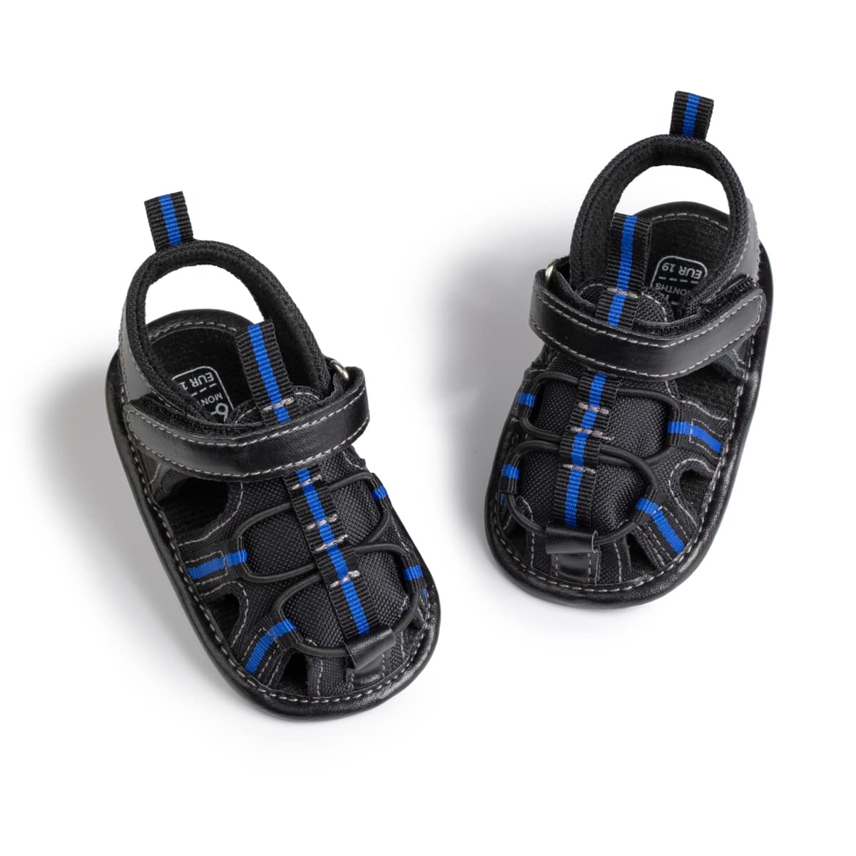 HsdsBebe Infant Baby Boys Girls Summer Beach Sandals Breathable Athletic Anti-slip Soft Sole Newborn First Walker Crib Shoes