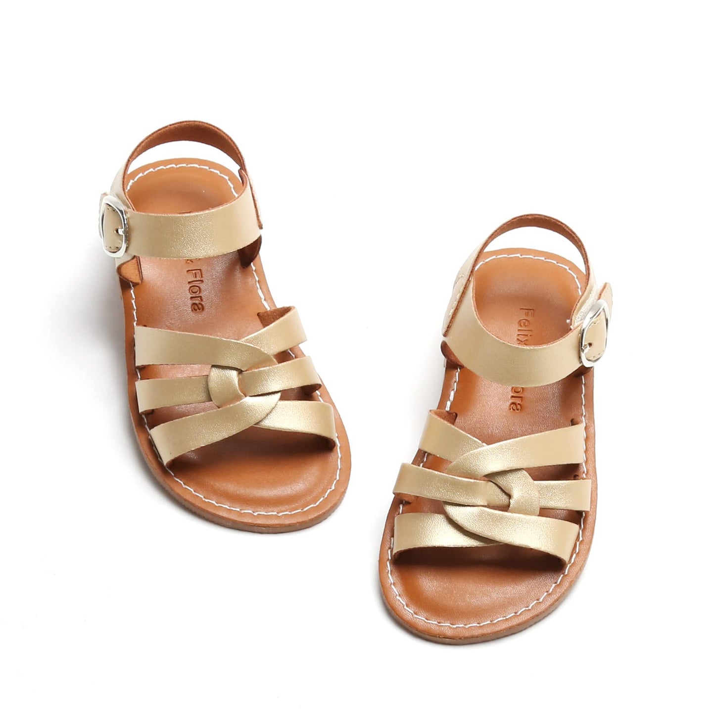Felix & Flora Toddler Girl Sandals - Little Girl Easter Summer Dress Shoes Lightweight Open Toe Beach Holiday.
