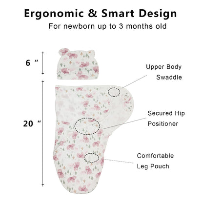 3-Pack Organic Baby Swaddle Sleep Sacks - Newborn Swaddle Sack - Baby Sleep Sack - Baby Swaddle Blanket Wrap…