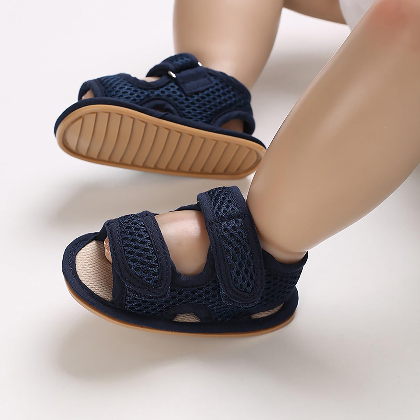 SOFMUO Baby Girls Boys Sparkly Bowknot Sandals Premium Soft Anti-Slip Rubber Sole Infant Summer Outdoor Shoes Toddler First Walkers