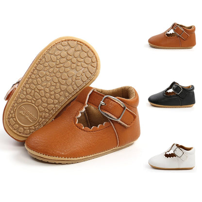 Meckior Infant Baby Girls Soft Sole Bowknot Princess Wedding Dress Mary Jane Flats Prewalker Newborn Light Baby Sneaker Shoes