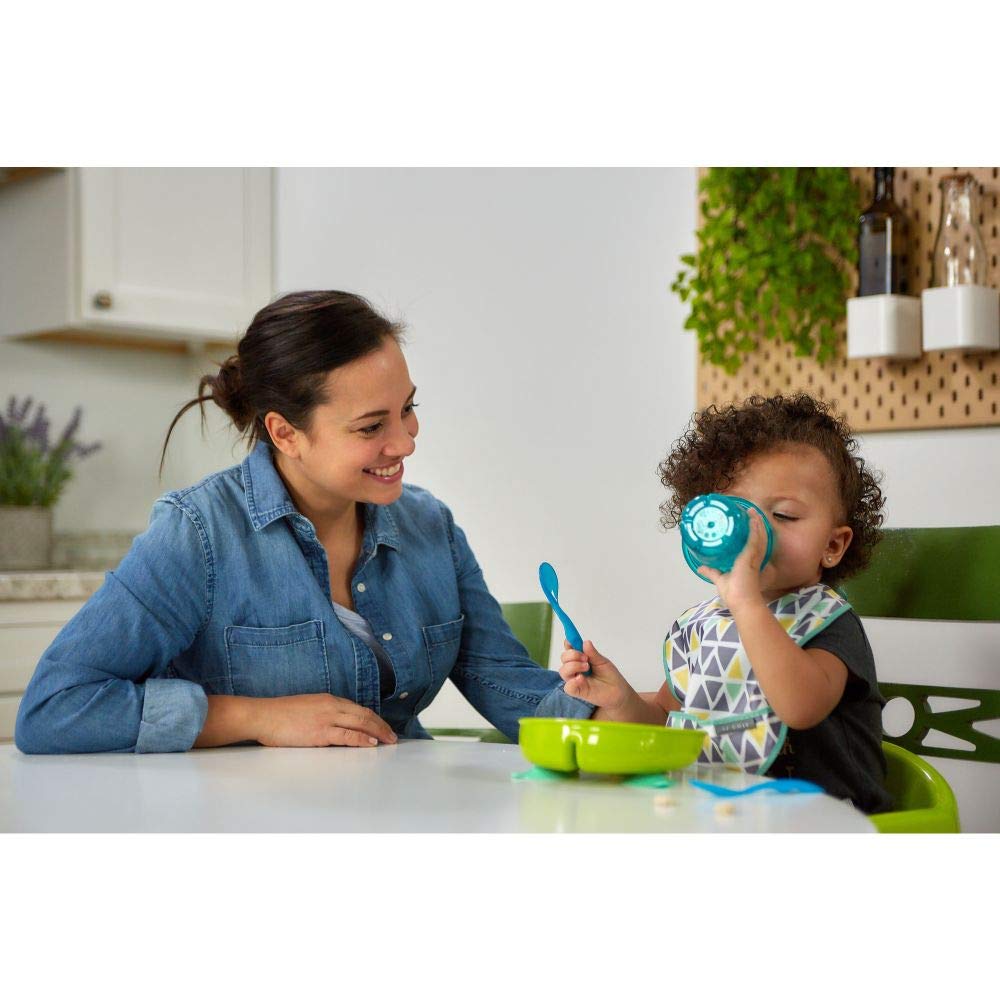 TOMY The First Years Take & Toss Flatware for Kids, 16 Pieces, Multicolor