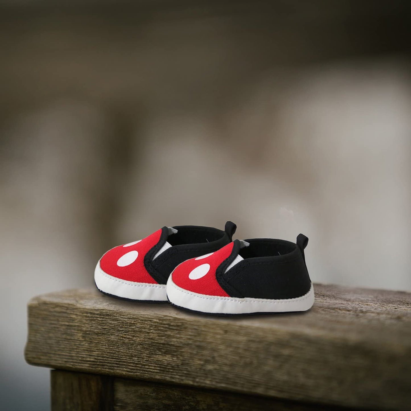 Disney Mickey Mouse Red and Black Infant Shoes