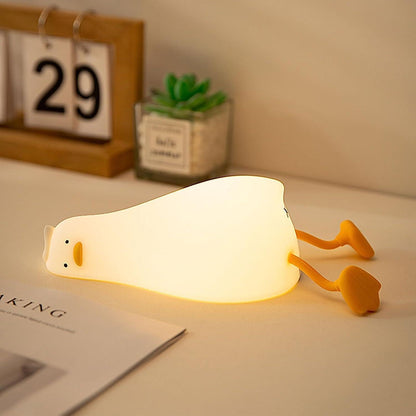 Sweet Heart Elephant Night Light, LED Squishy Novelty Animal Cute Lamp, Food Grade Silicone Nightlight, Dimmable Light Up Elephant Decor for Room College, Boys Girls White Elephant Gifts