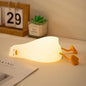 Sweet Heart Elephant Night Light, LED Squishy Novelty Animal Cute Lamp, Food Grade Silicone Nightlight, Dimmable Light Up Elephant Decor for Room College, Boys Girls White Elephant Gifts