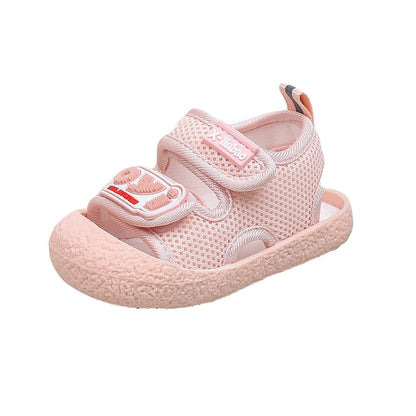 Baby Summer Sandals Breathable Mesh Rubber Sole Non-Slip Outdoor Shoes for Boys and Girls 9-30 Months