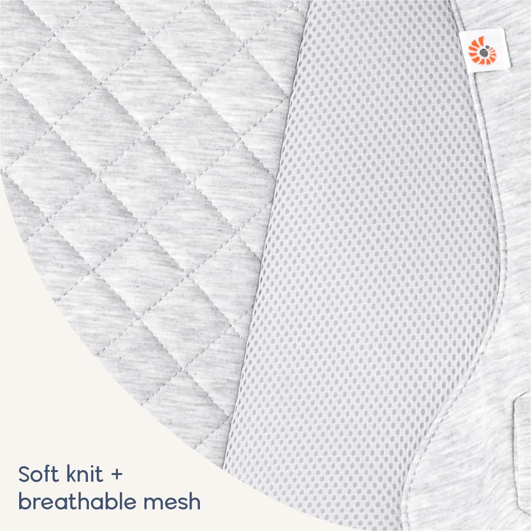 Ergobaby Evolve 3-in-1 Mesh Bouncer, Adjustable Multi Position Baby Bouncer Seat, Fits Newborn to Toddler, Grey Mesh