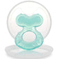 Nuby Silicone Teethe-eez Teether with Bristles, Includes Hygienic Case, Blue