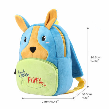 Toddler Backpack for Boys and Girls, Cute Soft Plush Animal Cartoon Mini Backpack Little For Kids 2-6 Years (Cows)
