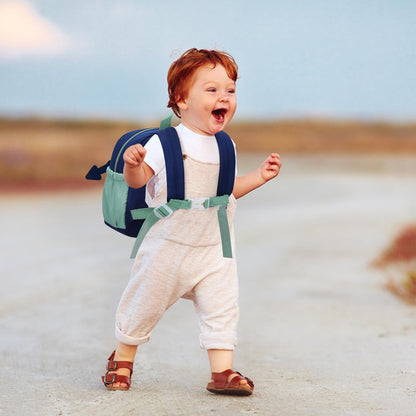 Accmor Toddler Leash Backpack, Children Safety Walking Harness Cute Excavator Bag with Anti Lost Wrist Link, Kids Travel Essential Mini Rucksack Back Pack with Strap Tether for Baby Boys