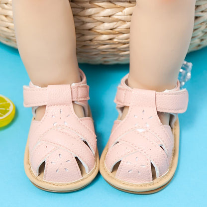 Kannior Infant Boys Girls Sandals Breathable Premium Baby Summer Outdoor Casual Beach Shoes Lightweight Toddler Flower Bowknot Anti Slip Rubber Sole Newborn Prewalker First Crib Shoes