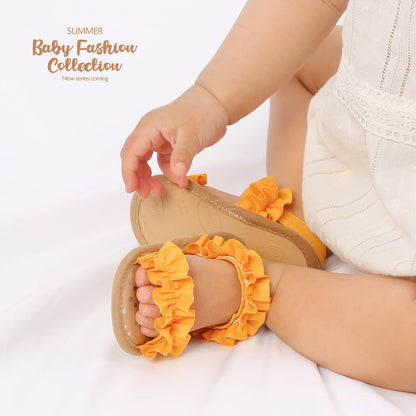 Infant Baby Girls Boys Summer Sandals Premium Unisex Non Slip Rubber Soft Sole Breathable Toddler First Walker Outdoor Beach Shoes