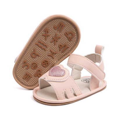 Oamico Baby Girl Sandals Infant Soft Anti-Slip Rubber Sole Casual Beach Sandals Newborn Bowknot Outdoor First Walker Summer Shoes for Baby Girls Flat Sandal