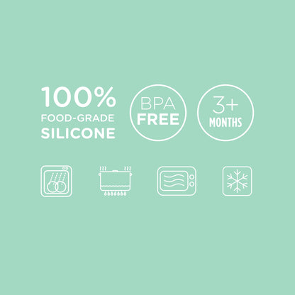 Olababy 100% Silicone Soft-Tip Training Spoon for Baby Led Weaning 2pack